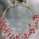 Naszyjnik Len i Jarzębina