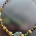 Naszyjnik Korale Boho Bryłka Howlitu