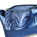 Kosmetyczka damska organizer do torebki saszetka duża damska kosmetyczka etui do torby srebrne pióra