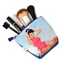 Pojemna, wodoodporna kosmetyczka Pin Up Girl w niebieskim kolorze