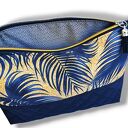 Kosmetyczka damska organizer do torebki saszetka duża damska kosmetyczka etui do torby czarne pióra