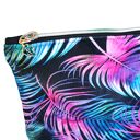 Kosmetyczka damska welurowa etui do torebki organizer do torby duża kosmetyczka pióra