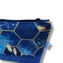 Kosmetyczka damska organizer do torebki saszetka duża damska kosmetyczka etui do torby heksagony