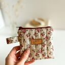 Mini kosmetyczka w kwiaty - etui na szminkę i drobiazgi