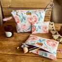 Komplet 3 kosmetyczek - PIWONIE