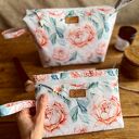 Komplet 3 kosmetyczek - PIWONIE