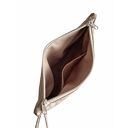 Beżowa pikowana kosmetyczka wodoodporna unisex KW019U - organizer na kosmetyki