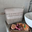 Kosmetyczka ręcznie robiona z przesłaniem: Masz w sobie wszystko, czego potrzebujesz