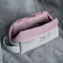 szaro-różowa kosmetyczka M