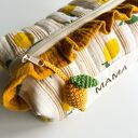 Personalizowana kosmetyczka MAMA z zawieszką - muślin i haft