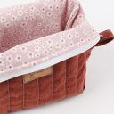Lniana kosmetyczka box z gumką scrunchie - zestaw prezentowy