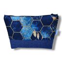 Kosmetyczka damska organizer do torebki saszetka duża etui do torby heksagony