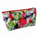 Kosmetyczka damska welurowa etui do torebki organizer do torby duża kosmetyczka arbuzy