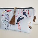 Kosmetyczka MINI Czaple i Żurawie & Frędzelek Washpapa - Od ręki