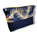 Kosmetyczka damska organizer do torebki saszetka duża damska kosmetyczka etui do torby czarne pióra