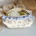 Kwiatowa kosmetyczka z imieniem - elegancki organizer na kosmetyki