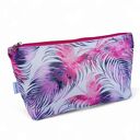 Kosmetyczka damska welurowa etui do torebki organizer do torby duża kosmetyczka pióra