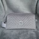 szaro-różowa kosmetyczka M