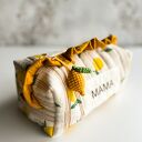 Personalizowana kosmetyczka MAMA z zawieszką - muślin i haft