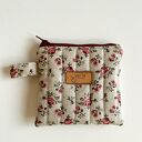 Mini kosmetyczka w kwiaty - etui na szminkę i drobiazgi
