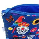 Kosmetyczka damska welurowa etui do torebki organizer do torby duża kosmetyczka czaszki