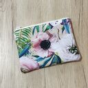 Zestaw piórnik i kosmetyczka - kwiaty