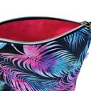 Kosmetyczka damska welurowa etui do torebki organizer do torby duża kosmetyczka pióra