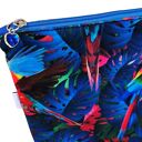 Kosmetyczka damska welurowa etui do torebki organizer do torby duża kosmetyczka papugi