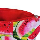 Kosmetyczka damska welurowa etui do torebki organizer do torby duża kosmetyczka arbuzy