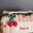 Personalizowana kosmetyczka z imieniem i zawieszką