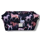 Kosmetyczka kuferek wodoodporna, podróżna kosmetyczka, duża kosmetyczka organizer konie
