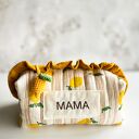 Personalizowana kosmetyczka MAMA z zawieszką - muślin i haft