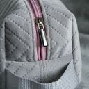 szaro-różowa kosmetyczka M