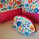 Kosmetyczki podróżne MATRIOSZKI z łowickim wzorem