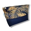 Kosmetyczka damska organizer do torebki saszetka duża damska kosmetyczka etui do torby złote pióra