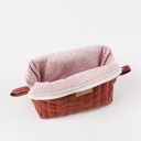 Lniana kosmetyczka box z gumką scrunchie - zestaw prezentowy