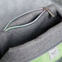 zielono-szara pikowana kosmetyczka M