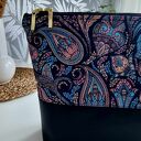 Duża kosmetyczka organizer damski ekoskóra pikowane łezki Ke01pik