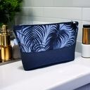 Kosmetyczka damska organizer do torebki saszetka duża etui do torby srebrne