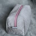 szaro-różowa kosmetyczka M