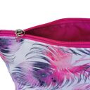 Kosmetyczka damska welurowa etui do torebki organizer do torby duża kosmetyczka pióra