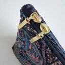 Duża kosmetyczka organizer damski ekoskóra pikowane łezki Ke01pik