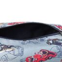 Kosmetyczka męska wodoodporna, podróżna kosmetyczka kuferek duża kosmetyczka dla panów retro auta