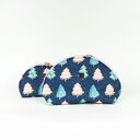 Zestaw dwóch kosmetyczek CHOINECZKI - świąteczny prezent dla kobiet 
