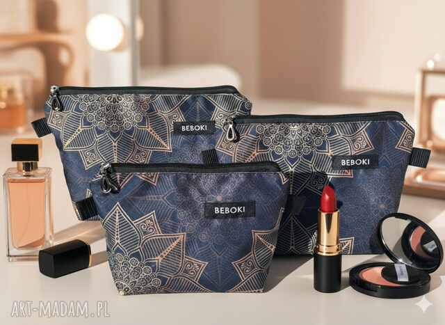 Kosmetyczka BEBOKI „Mandale” - rozmiar: M (22×15×7 cm)