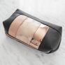 czarne piórnik camilla cosmetic bag (black&rose gold) metaliczna kosmetyczka