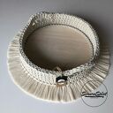 Taca boho, kosz, koszyk ze sznurka ze złotym akcentem, średnica 37 cm