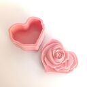 Dekoracyjna szkatułka w kształcie serca z żywicy epoksydowej