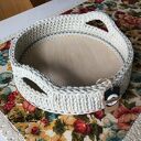Duża taca/koszyk ze sznurka, średnica 37 cm