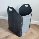 Szerokie pudełko niższe, kosz - z uszami